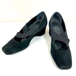 Nurture Suede Mary Jane Wedge Heels Size 6.5